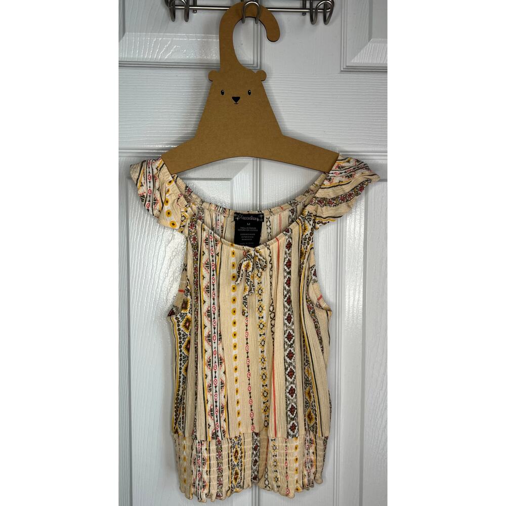 Xtraordinary Boho Ruffle Tank sz M